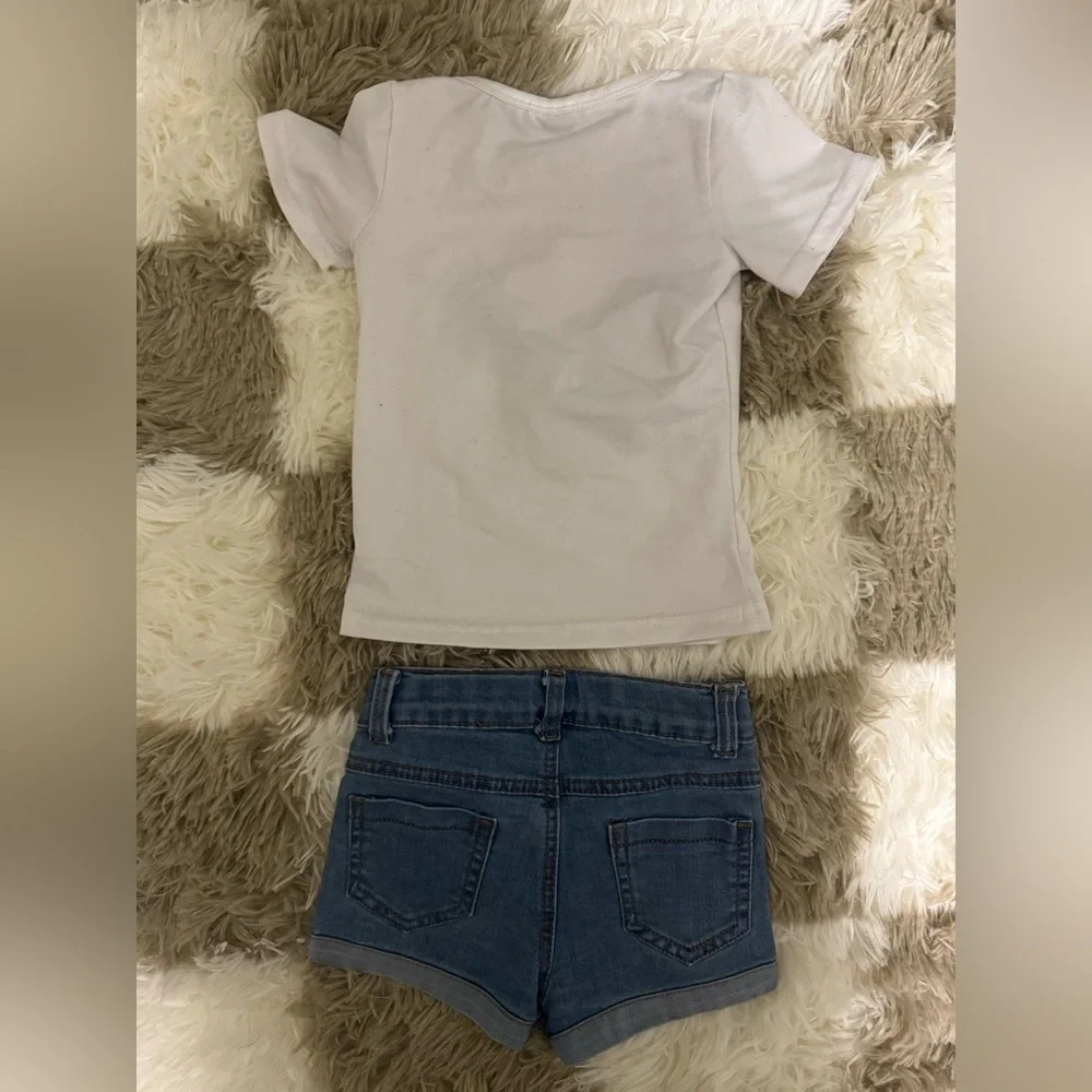 Minnie Mouse T-Shirt and Denim Shorts Set 6-12 months